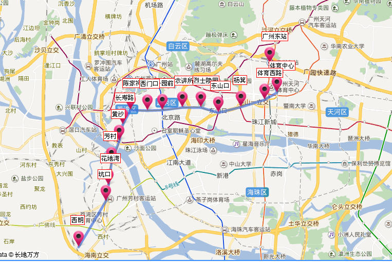 广州最新地铁图2017